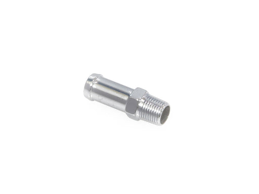 Oil Line Fitting with 1/8in. NPT Thread - Chrome. Fitting for 3/8in. Hose.
