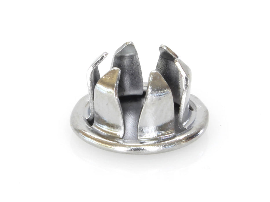 3/8in. (10mm) Hole Plugs - Chrome. Pack of 100.