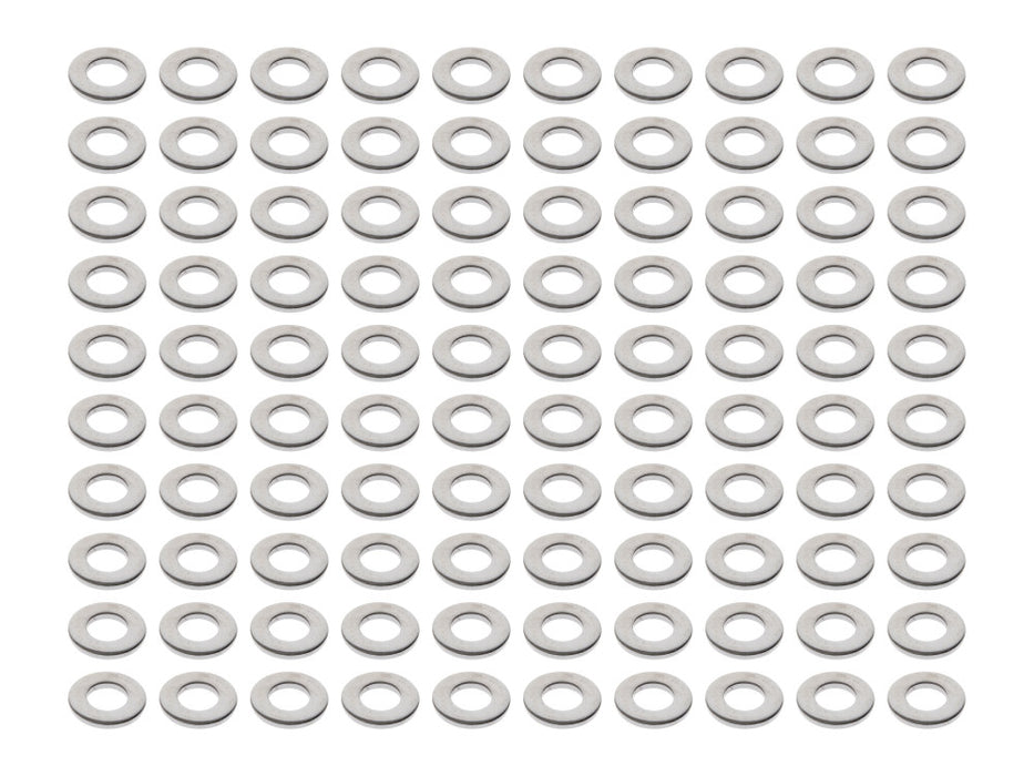 3/8in. Flat Washer - Chrome. Pack of 100.