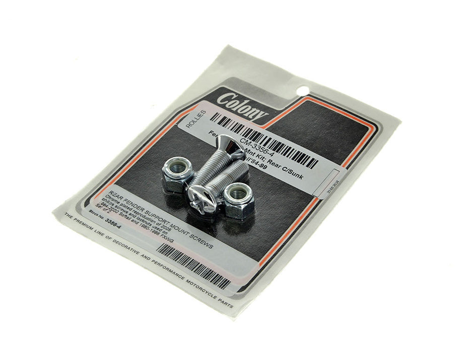 Rear Fender Strut Mount Bolts - Chrome. Fits Softail 1984-1999 & FXWG 1980-1986