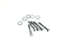 Rear Pulley or Sprocket Bolts - Chrome Hex Head. 7/16in.-14 x 2.50in.