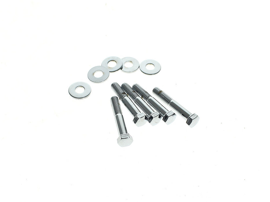 Rear Pulley or Sprocket Bolts - Chrome Hex Head. 7/16in.-14 x 2.50in.