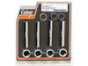 Upper Pushrod Covers - Chrome. Fits Big Twin 1966-1999 & Knuckle 1940-1947.