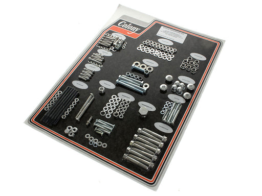 Complete Stock Hardware Kit - CAD Plated. Fits Big Twin 1981-1984 with Shovelhead Engine