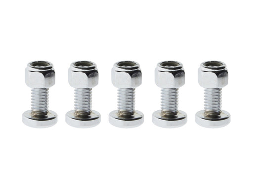 Rear Disc Rotor Bolts with Nyloc Nuts - Chrome. Fits H-D Big Twin 1992up & Sportster 1992-2021