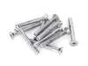 1/4-28 x 2in. UNF Flat Head Allen Bolt - Chrome. Pack 10.