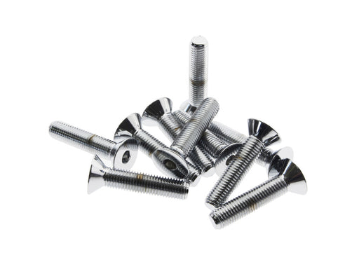 5/16-24 x 1-1/2in. UNF Flat Head Allen Bolts - Chrome. Pack 10.