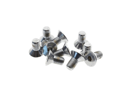 3/8-24 x 3/4in. UNF Flat Head Allen Bolts - Chrome. Pack 10.