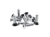1/4-20 x 7/8in. UNC Flat Head Allen Bolts - Chrome. Pack 10.