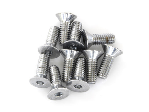 5/16-18 x 7/8in. UNC Flat Head Allen Bolts - Chrome. Pack 10.