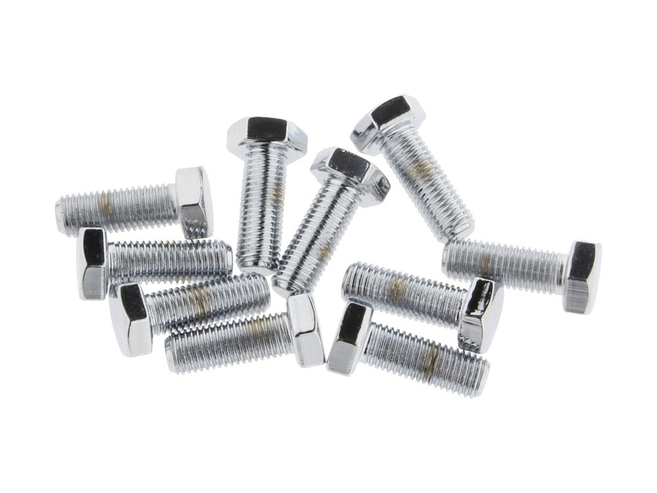 5/16-24 x 7/8in. UNF Hex Head Bolts - Chrome. Pack 10.
