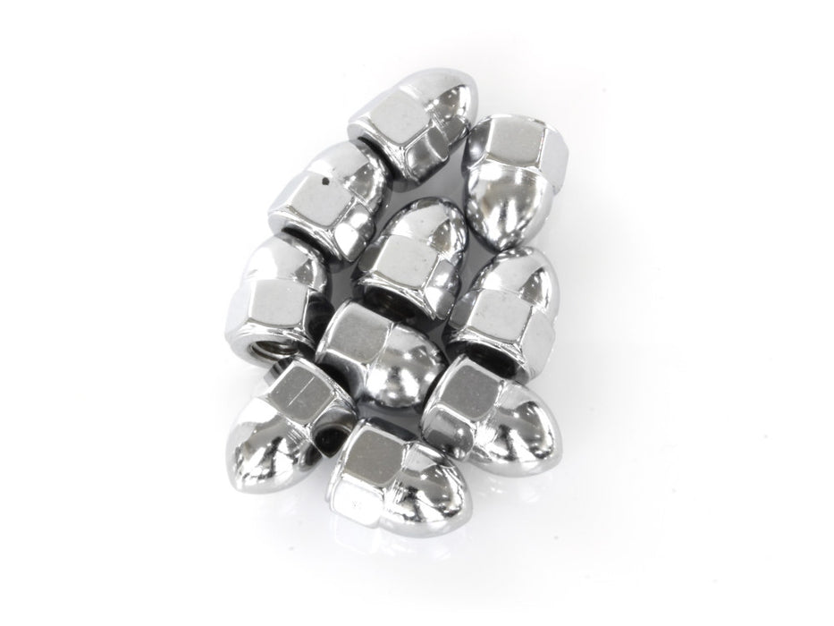 1/4-20 UNC Acorn OEM Style Nuts - Chrome. Pack 10.