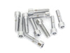 10-24 x 3/4in. UNC Polished Socket Head Allen Bolts - Chrome. Pack 10.