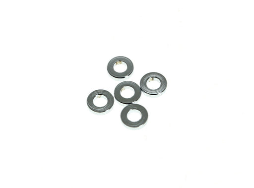 1/4in. ID x 1/8in. Wide Steel Spacers - Chrome. Pack 5.