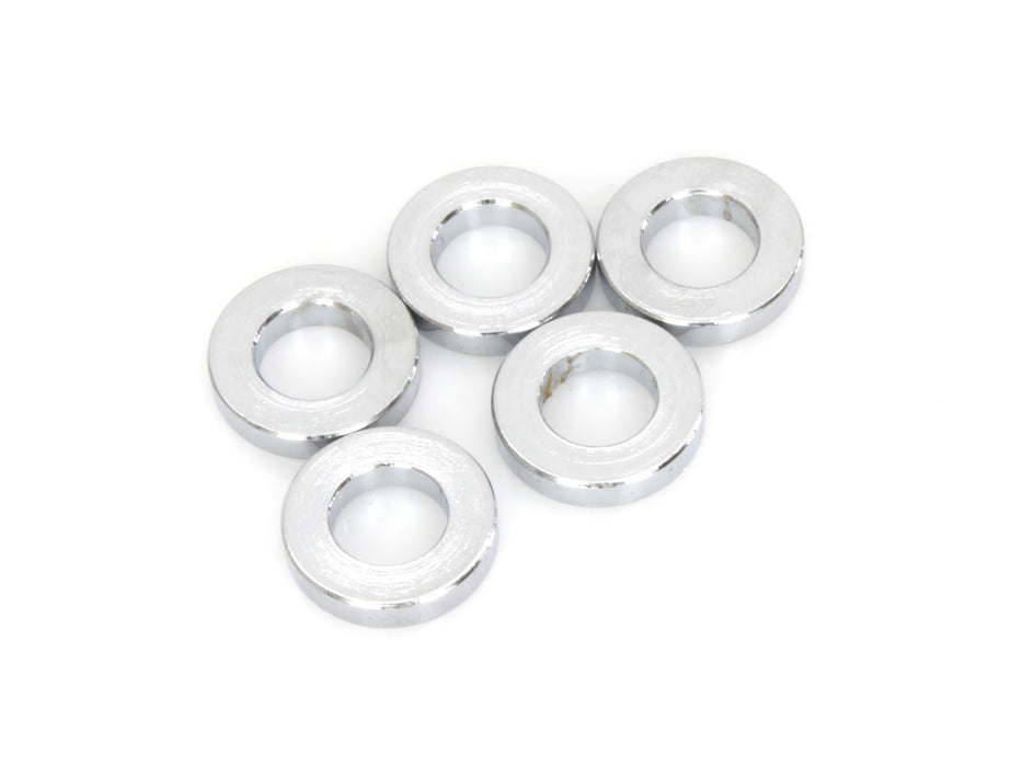 5/16in. ID x 1/8in. Wide Steel Spacers - Chrome. Pack 5.
