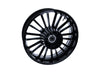 18in. x 5.50in. wide Atlantic 3D Wheel with Rear Hub - Black Cut. Fits Touring 2009up with ABS