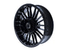18in. x 5.50in. wide Atlantic 3D Wheel with Rear Hub - Black Cut. Fits Touring 2009up with ABS