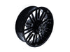 18in. x 5.50in. wide Atlantic 3D Wheel with Rear Hub - Black Cut. Fits Touring 2009up with ABS