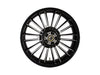 18in. x 5.50in. wide Atlantic 3D Wheel with Rear Hub - Black Cut. Fits Touring 2009up with ABS