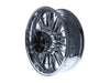 18in. x 5.50in. wide Atlantic 3D Wheel with Rear Hub - Chrome. Fits Touring 2009up with ABS
