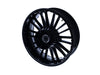 18in. x 5.50in. wide Atlantic 3D Wheel with Rear Hub - Gloss Black. Fits Touring 2009up with ABS