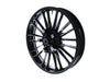 21in. x 3.50in. wide Atlantic 3D Wheel with Front Hub - Black Cut. Fits Touring 2008up with ABS