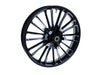 21in. x 3.50in. wide Atlantic 3D Wheel with Front Hub - Black Cut. Fits Touring 2008up with ABS
