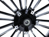 21in. x 3.50in. wide Atlantic 3D Wheel with Front Hub - Black Cut. Fits Touring 2008up with ABS