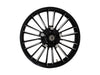 21in. x 3.50in. wide Atlantic 3D Wheel with Front Hub - Black Cut. Fits Touring 2008up with ABS