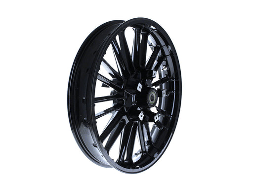 21in. x 3.50in. wide Atlantic 3D Wheel with Front Hub - Gloss Black. Fits Touring 2008up with ABS