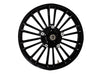 21in. x 3.50in. wide Atlantic 3D Wheel with Front Hub - Gloss Black. Fits Touring 2008up with ABS
