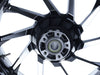 18in. x 5.50in. wide Hurricane 3D Wheel with Rear Hub - Black Cut. Fits Touring 2009up with ABS