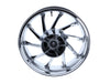 18in. x 5.50in. wide Hurricane 3D Wheel with Rear Hub - Chrome. Fits Touring 2009up with ABS