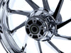 18in. x 5.50in. wide Hurricane 3D Wheel with Rear Hub - Chrome. Fits Touring 2009up with ABS
