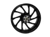 18in. x 5.50in. wide Hurricane 3D Wheel with Rear Hub - Gloss Black. Fits Touring 2009up with ABS