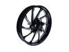 21in. x 3.50in. wide Hurricane 3D Wheel with Front Hub - Black Cut. Fits Touring 2008up with ABS