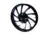 21in. x 3.50in. wide Hurricane 3D Wheel with Front Hub - Black Cut. Fits Touring 2008up with ABS