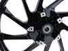 21in. x 3.50in. wide Hurricane 3D Wheel with Front Hub - Gloss Black. Fits Touring 2008up with ABS