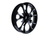 21in. x 3.50in. wide Largo 3D Wheel with Front Hub - Black Cut. Fits Touring 2008up with ABS