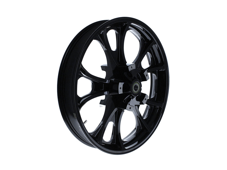 21in. x 3.50in. wide Largo 3D Wheel with Front Hub - Gloss Black. Fits Touring 2008up with ABS
