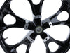 21in. x 3.50in. wide Largo 3D Wheel with Front Hub - Gloss Black. Fits Touring 2008up with ABS
