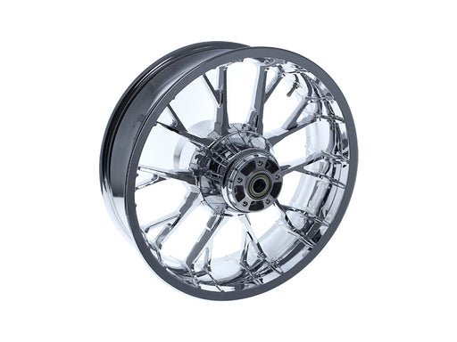 18in. x 5.50in. wide Marlin 3D Wheel with Rear Hub - Chrome. Fits Touring 2009up with ABS