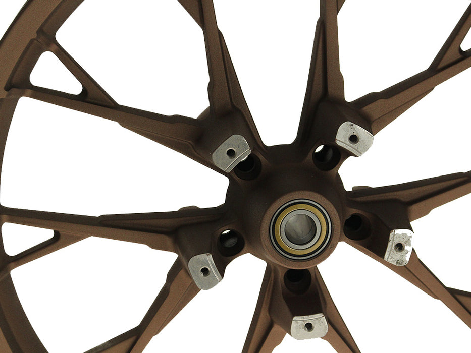 21in. x 3.50in. wide Marlin 3D Wheel with Front Hub - Bronze. Fits Touring 2008up with ABS