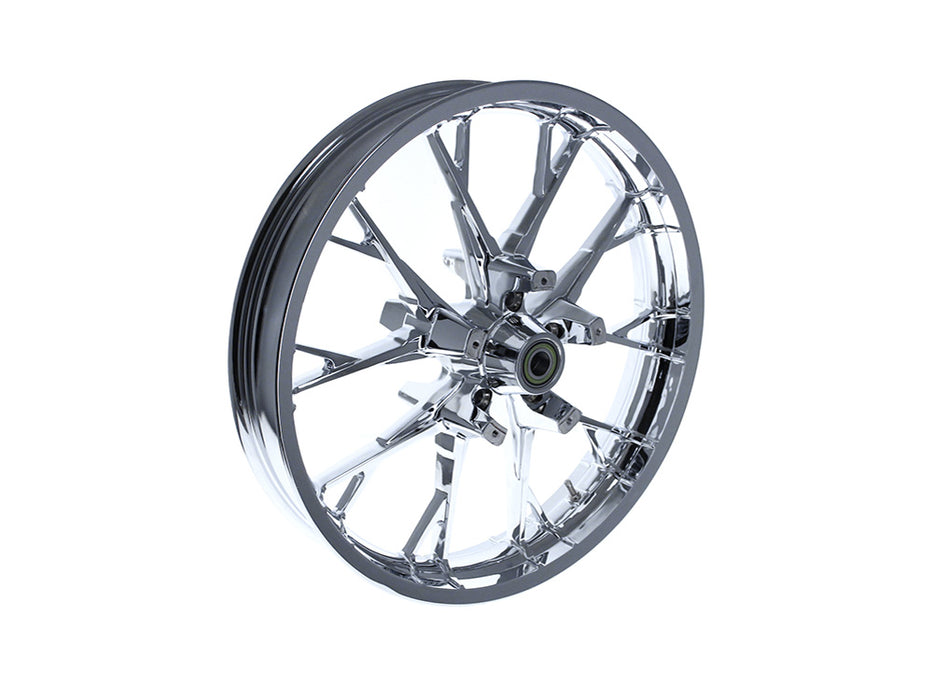 21in. x 3.50in. wide Marlin 3D Wheel with Front Hub - Chrome. Fits Touring 2008up with ABS