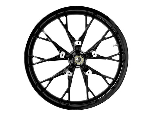 21in. x 3.50in. wide Marlin 3D Wheel with Front Hub - Gloss Black. Fits Touring 2008up with ABS