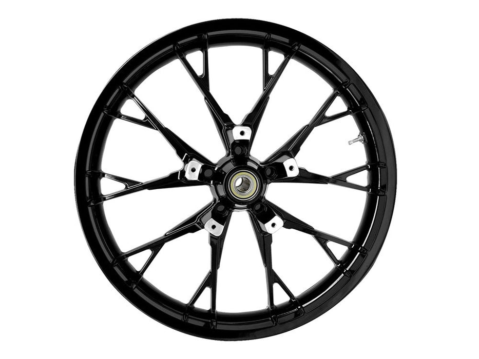 21in. x 3.50in. wide Marlin 3D Wheel with Front Hub - Gloss Black. Fits Touring 2008up with ABS