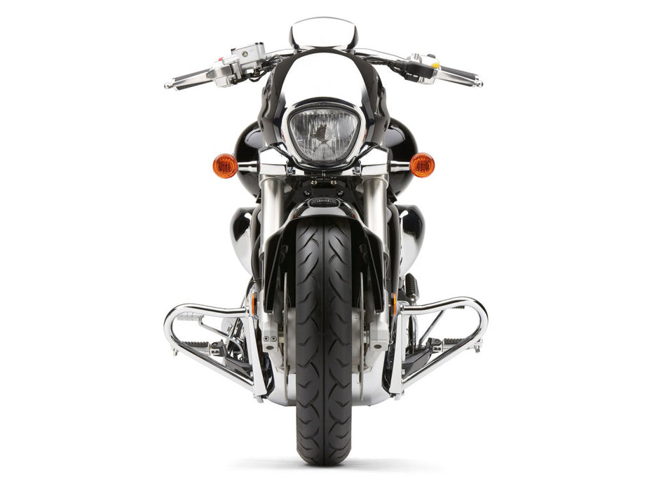 Engine Case Guard - Chrome. Fits Suzuki M109R 2006up.