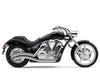 Speedster Swept Exhaust - Chrome. Fits Honda Fury, State-Line & Sabre 2010up.
