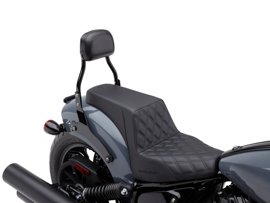 Short Quick Detachable Sissy Bar Kit - Black. Fits Indian Cruiser 2022up