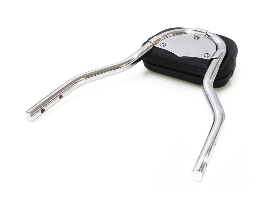 Short Quick Detachable Sissy Bar Kit - Chrome. Fits FX Softail 2006-2015 & Fatboy 2007-2017 with 200mm Rear Tyre.